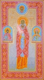 Святой преподобный Александр Константинопольский с предстоящими святыми