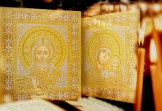 Венчальная пара икон: Спаситель и Богородица Казанская