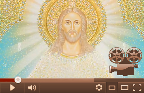 Икона Иисус в белых одеждах