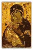Византийская икона «Божия Матерь Владимирская», XII век